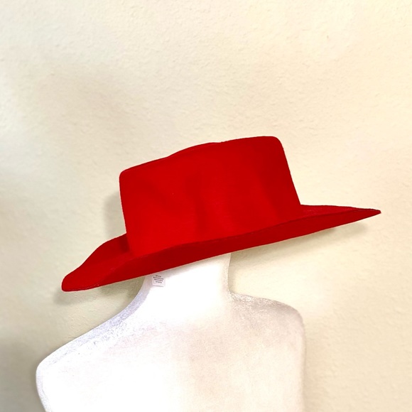 Wide brim hat in Red by Sacred Hawk - Picture 6 of 10